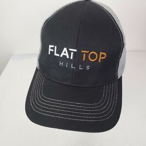 Flat Top‎ Hills Winery Trucker Hat Black Gray Snapback Cap